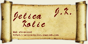 Jelica Kolić vizit kartica